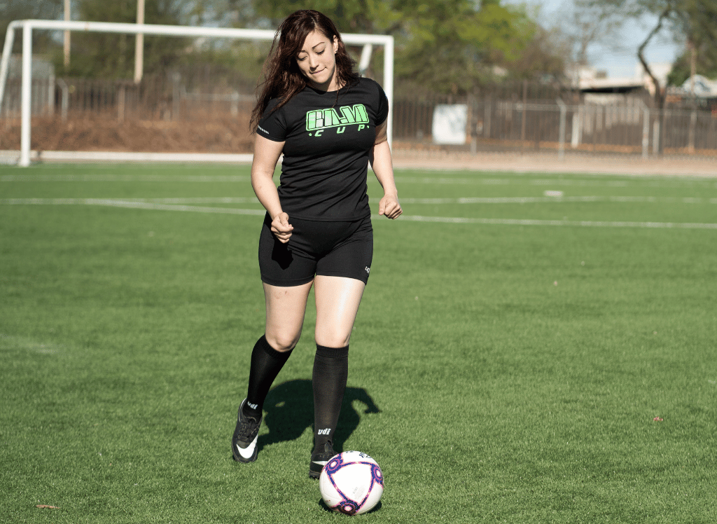 Score with GameChanging Women's Soccer Compression Shorts