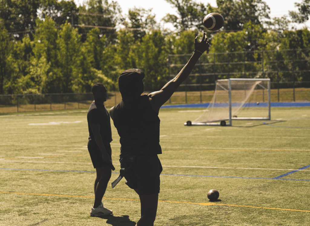 A Football Throwing Machine to Help Improve your Catches